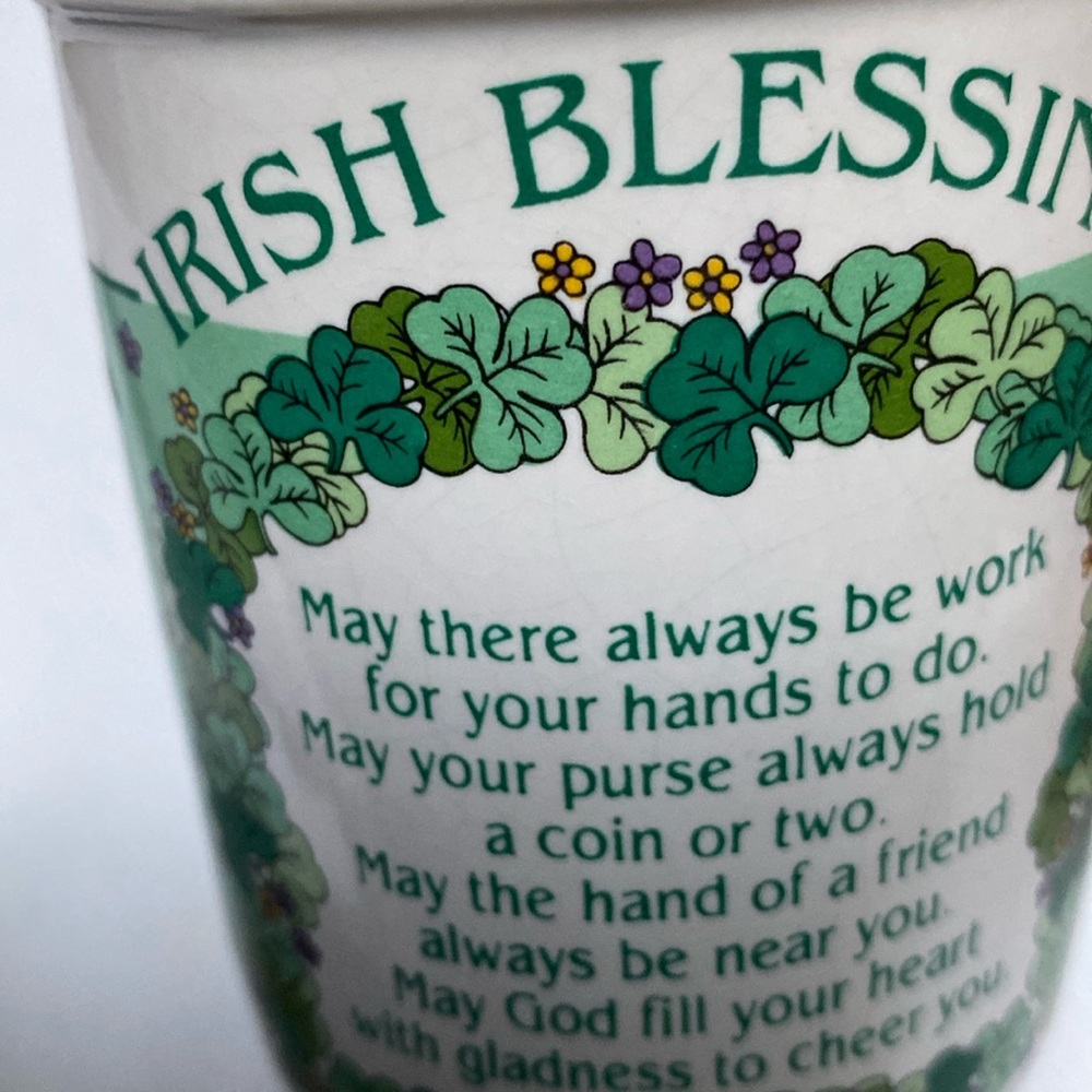 Vintage Stanley Papel Enesco Irish Blessing Coffee Mug